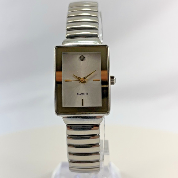 Diamond Brand Ladies Stainless Rectangle Fashion Watch - Picture 1 of 5